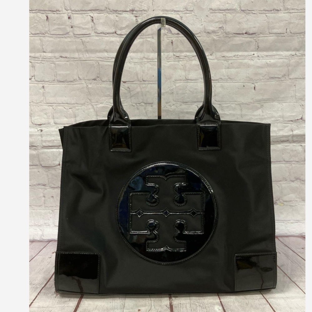 Tory Burch Ella Black Tote Bag